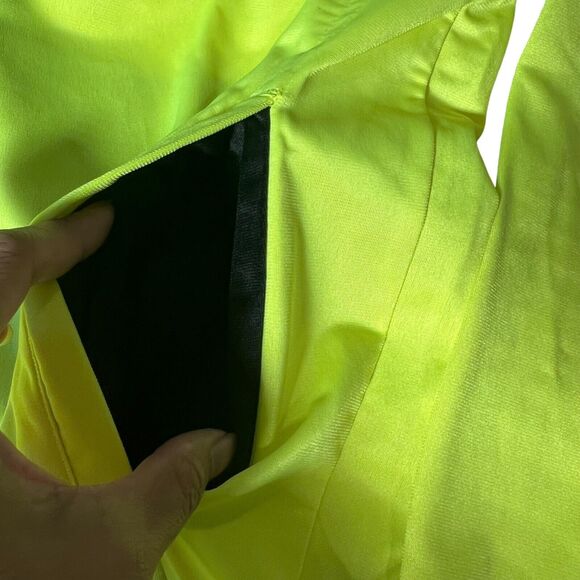 Manchester United Optic Yellow Black Full Zip Track Jacket Mens Sz Small Soccer - Picture 6 of 12